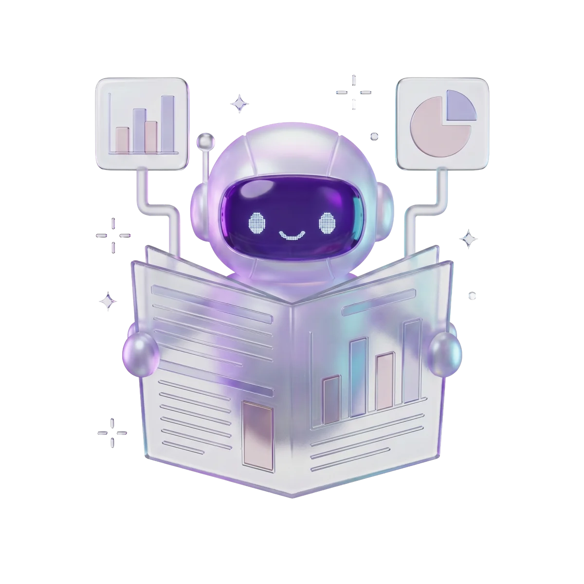 Provestats robot holding a verified stats report